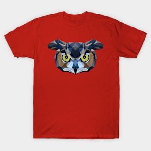 Owl Low Poly Art T-Shirt